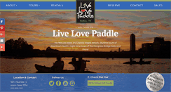 Desktop Screenshot of livelovepaddle.com
